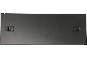 KENUCO 19' Solid Blank Rack Panel Space Filler Black