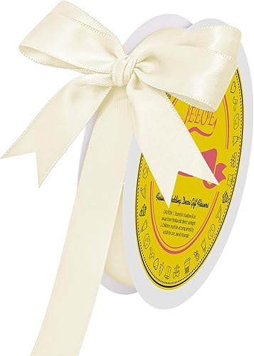 Miniatura 159 de Cinta de satén plateada de doble cara de 1-1/2 pulgadas x 50 yardas, cinta plateada de poliéster para envolver regalos, muy adecuada para bodas