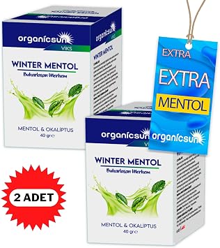 Winter Mentol Buharlaşan Merhem Viks Vikis Mentol ve Okaliptus 40 Gr x 2 Adet