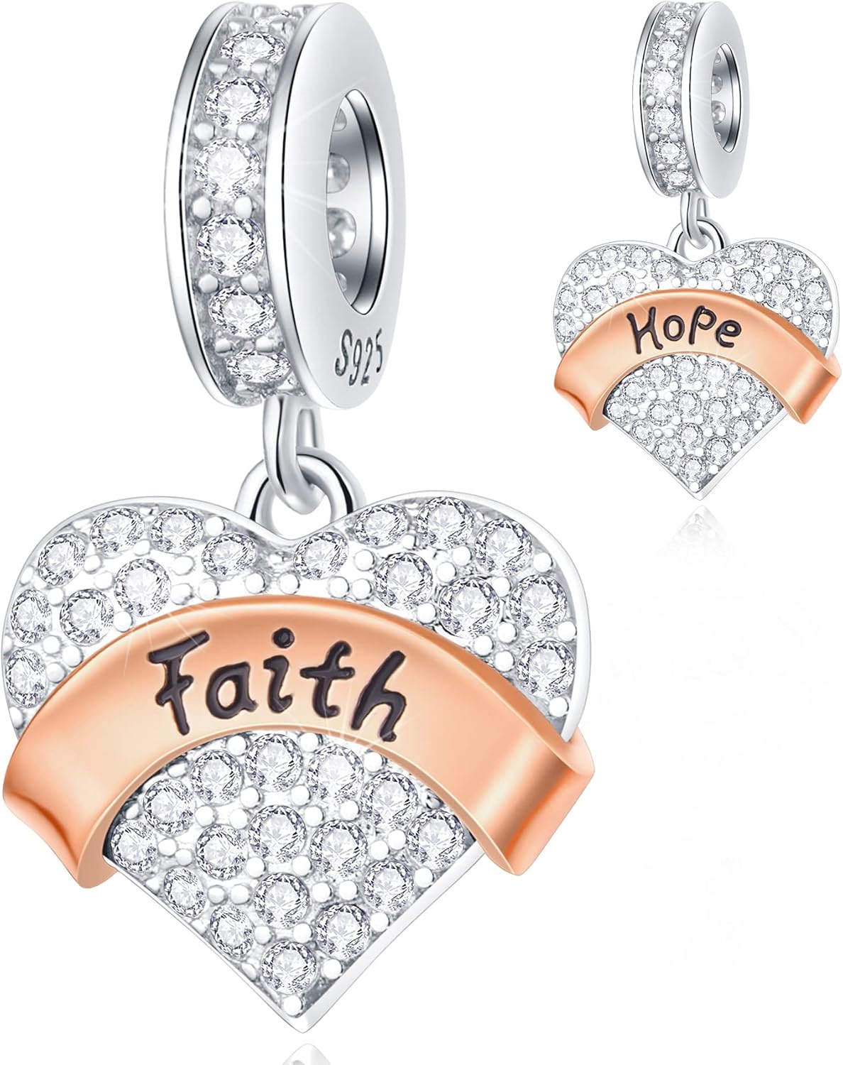 EMOSTAR Family Charms, 925 Sterling Silver Mother Father Daughter Son Sister Brother Godmother Nana Grandma Husband Wife Aunt Niece Cousin Uncle Best Friends, I Love You Dangle, fit European Bracelet