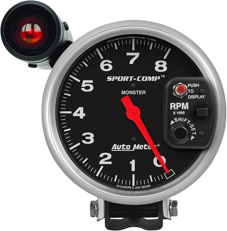 Tacômetro com Shift-Lite AUTO METER Sport-Comp 3905 – 5,000 in (12,70 cm)