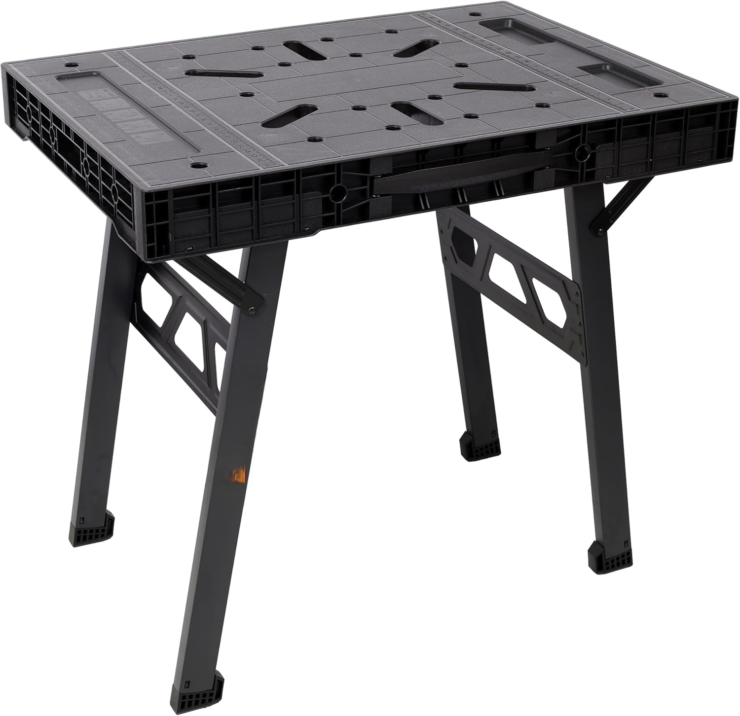 LuckyNote Foldable Work Bench,Portable Workstation,Work Bench Suitable for Garage,Workshop and Home,1650LBS Capacity,Black