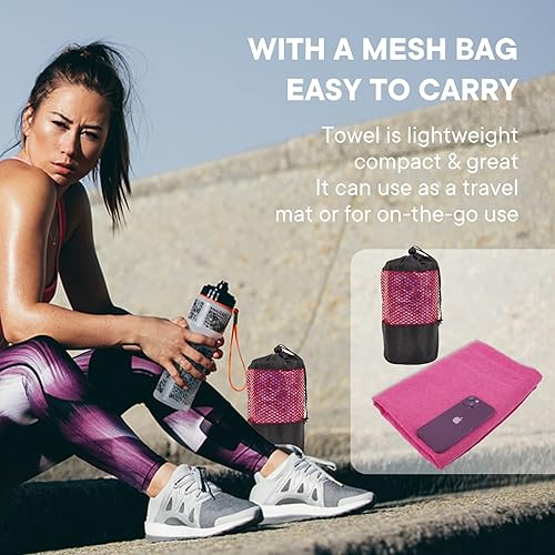 Miniatura 7 de Toallas de yoga, toalla antideslizante para esterilla de yoga caliente con puntos de agarre, manta de yoga de microfibra suave súper absorbente para