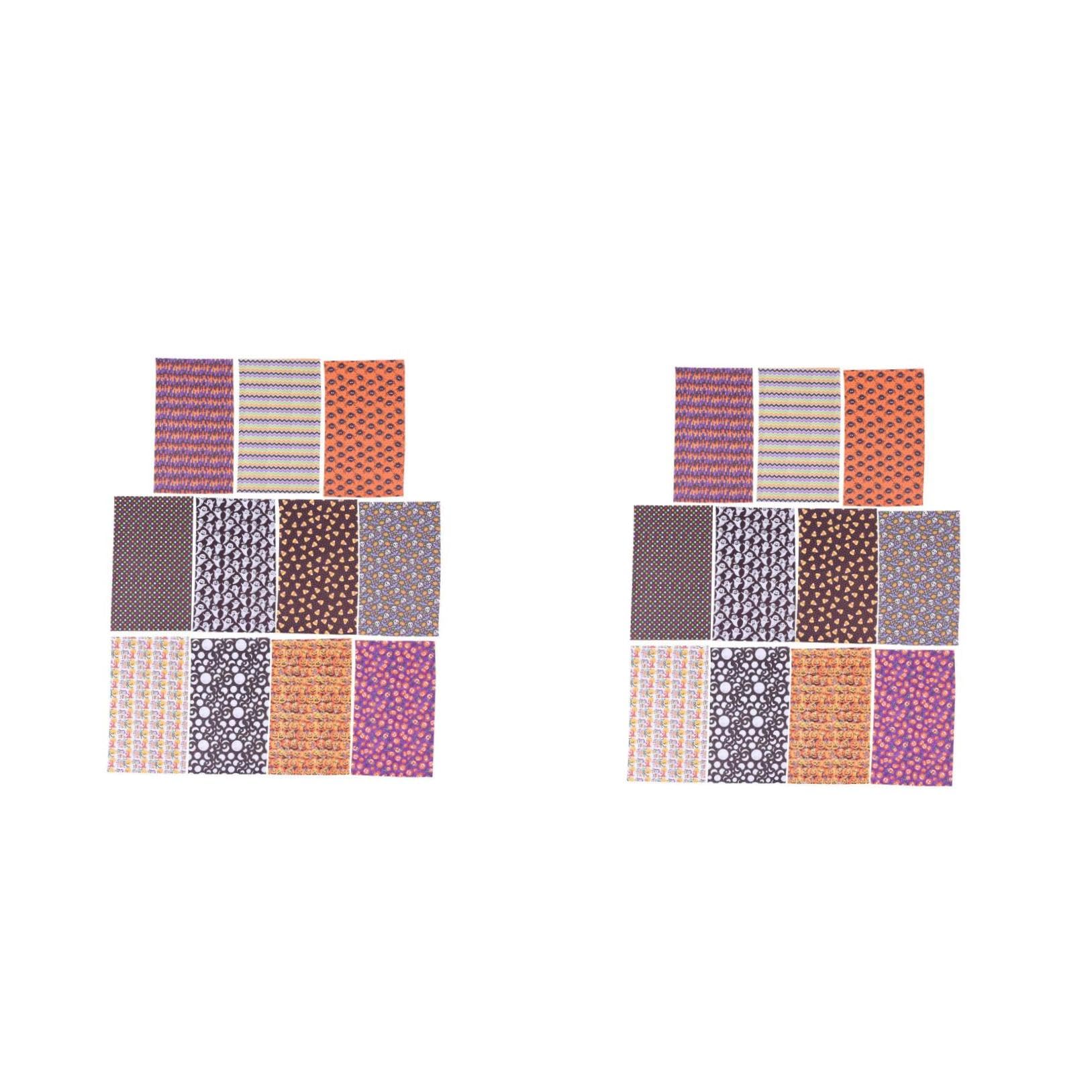 DOITOOL 22 Piezas Láminas de Cuero PU para Manualidades Halloween de Material DIY para Bolsos y Joyas