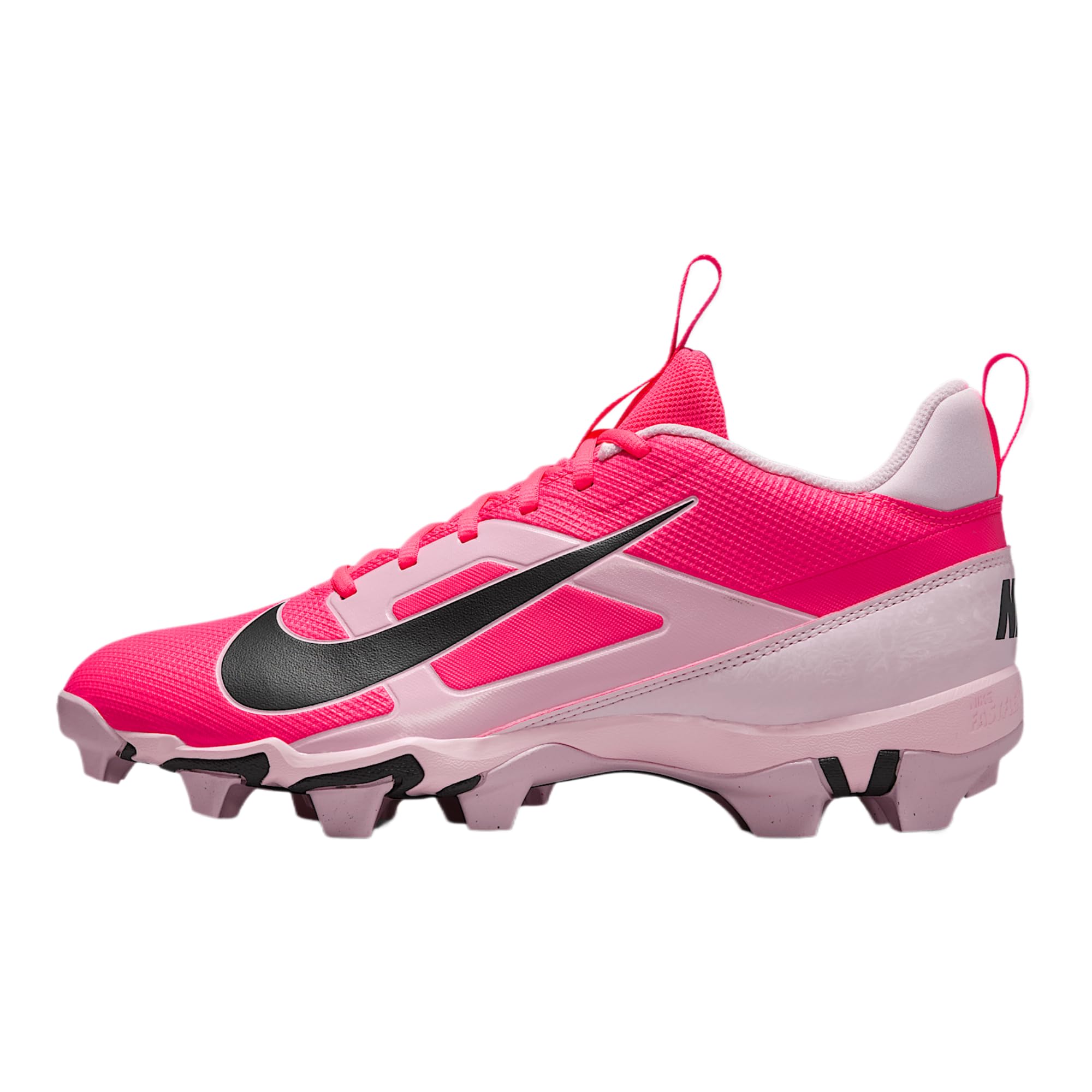 Nike Alpha Menace 4 Shark Football Cleats (HJ4570-600, Racer Pink/Pink Foam/Dark Smoke Grey/Dark Grey) Size 12