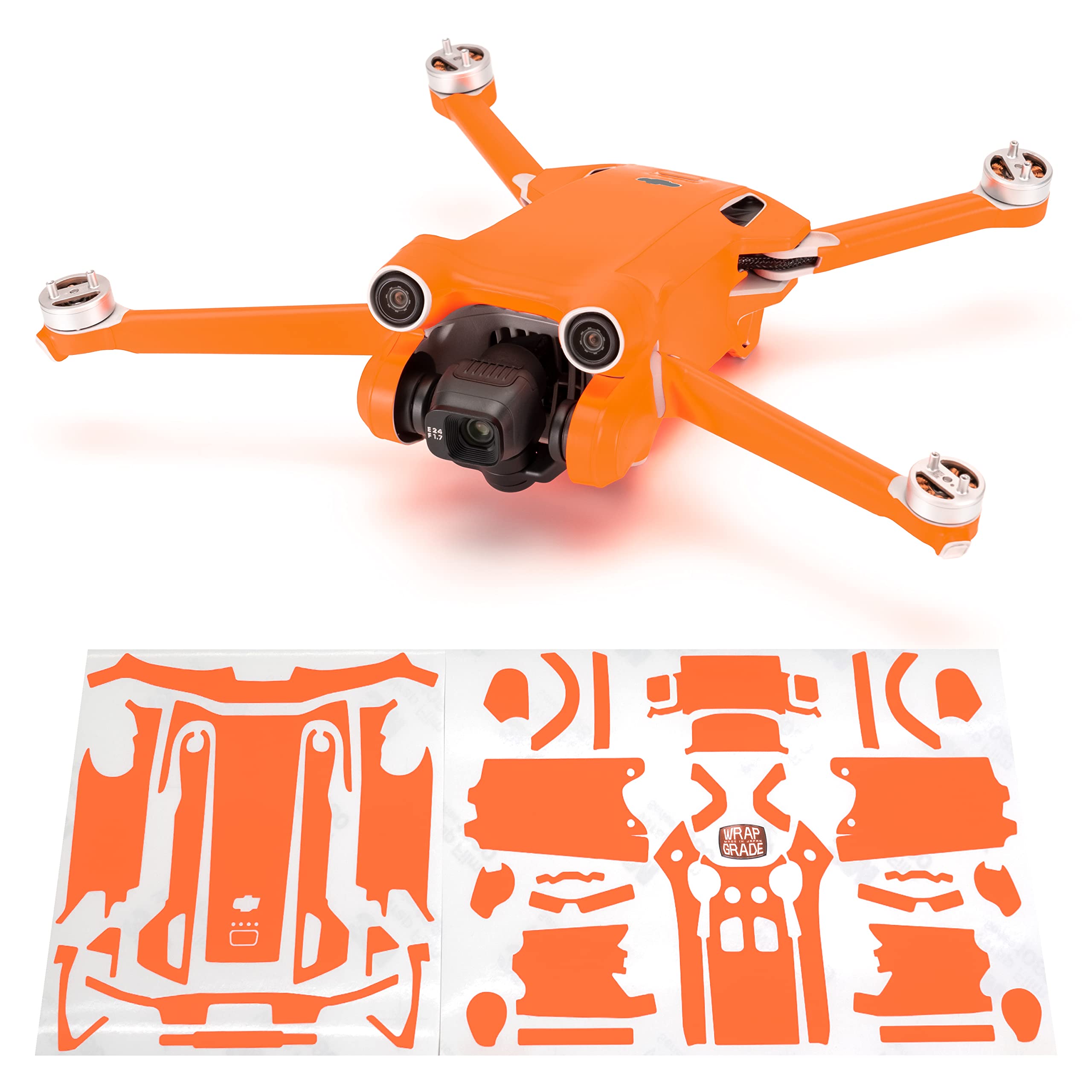 WRAPGRADE Skin Compatible with DJI Mini 3 Pro (NEON ORANGE)