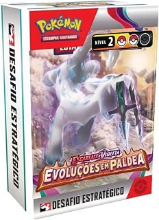 Lançamento Novo Desafio Estratégico Pokémon Escarlate e Violeta Evoluções em Paldea Copag Cards Cartas Boosters em português oficial original lacrado