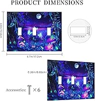 Vista 604 de Vista de ventana, isla tropical, playa, palmeras, cielo soleado, cubierta de interruptor de luz de palanca individual, placa decorativa de pared