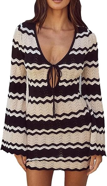 Sexybody Swimsuit Crochet Cover Up for Women Hollow Out Knit Beach Dress Bathing Suit Summer Swim Mesh Bikini Coverup Outfits