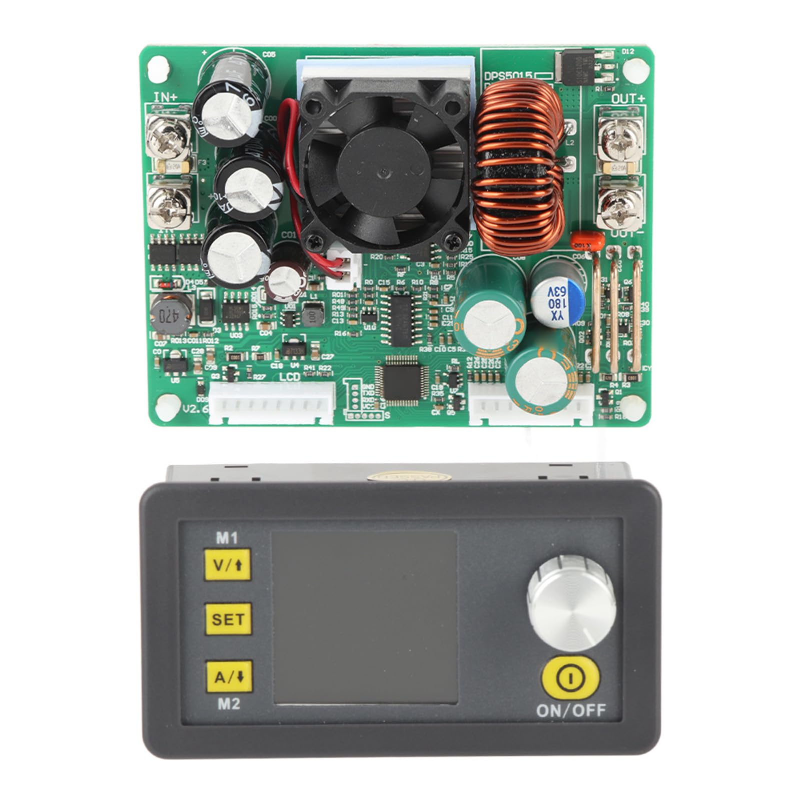 DPS3012 DPS5015 DPS5020 Modulo di alimentazione digitale LCD regolato step down regolabile con controllo di corrente a tensione costante per progetti fai da te di laboratorio di (DPS5015)