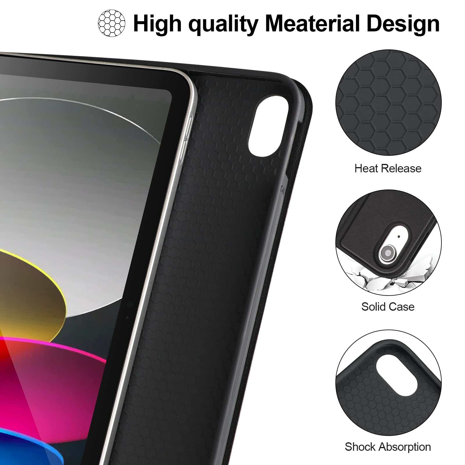 AVNICUD Case Toetsenbord voor iPad A16 11 inch 2025, Toetsenbord iPad