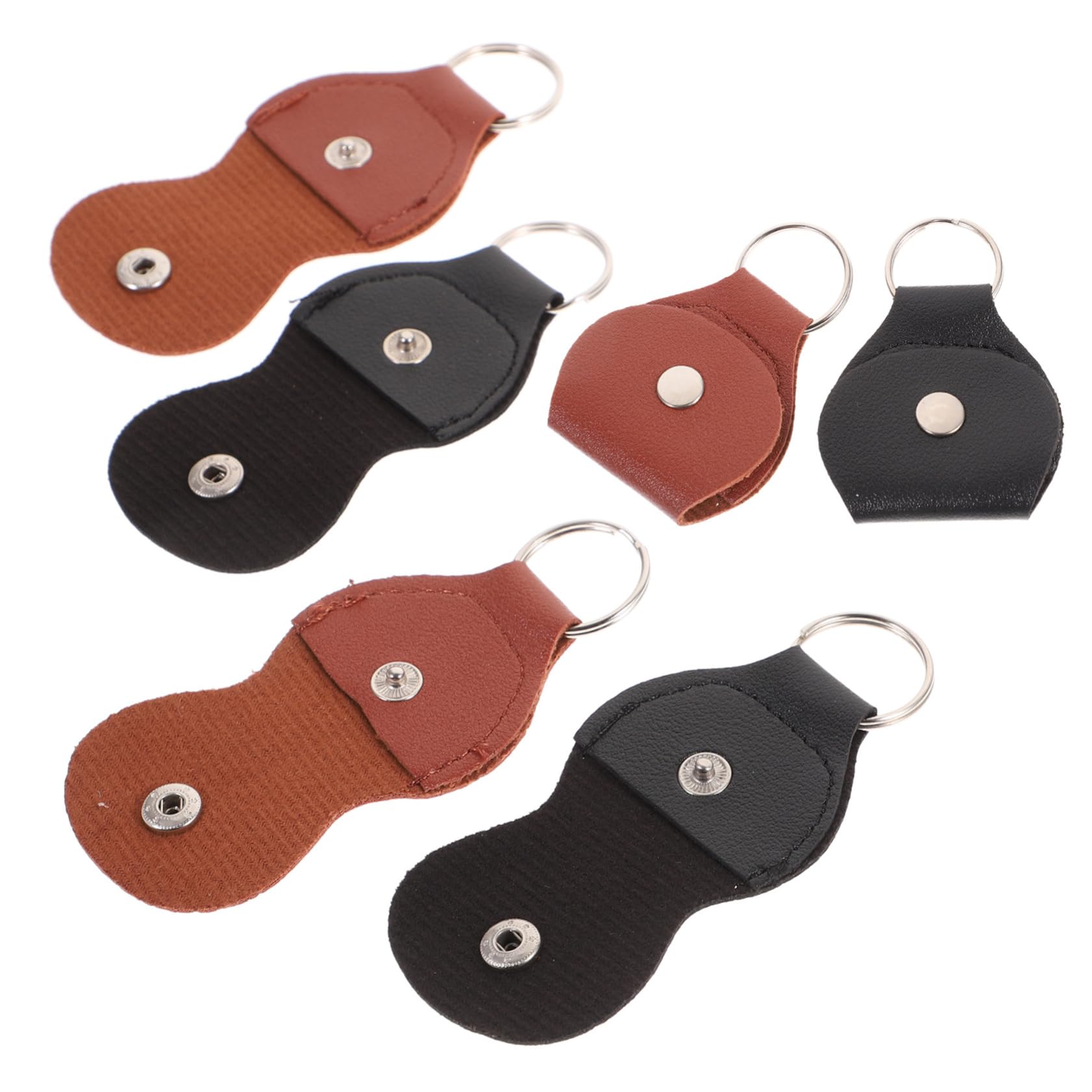 Toddmomy Guitar Picks Bag 6pcs Professional Pick Holder Hanging Feature Guitar Plectrum Case