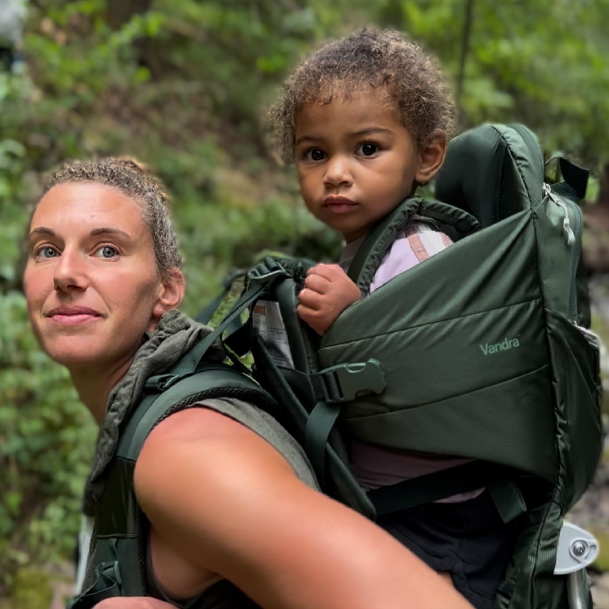 Vandra™ Forest - Scandinavian Hiking Baby Carrier Backpack - Gravity Lock™ Hard-Shell Frame - Nest Child Carrier for Toddler & Kids