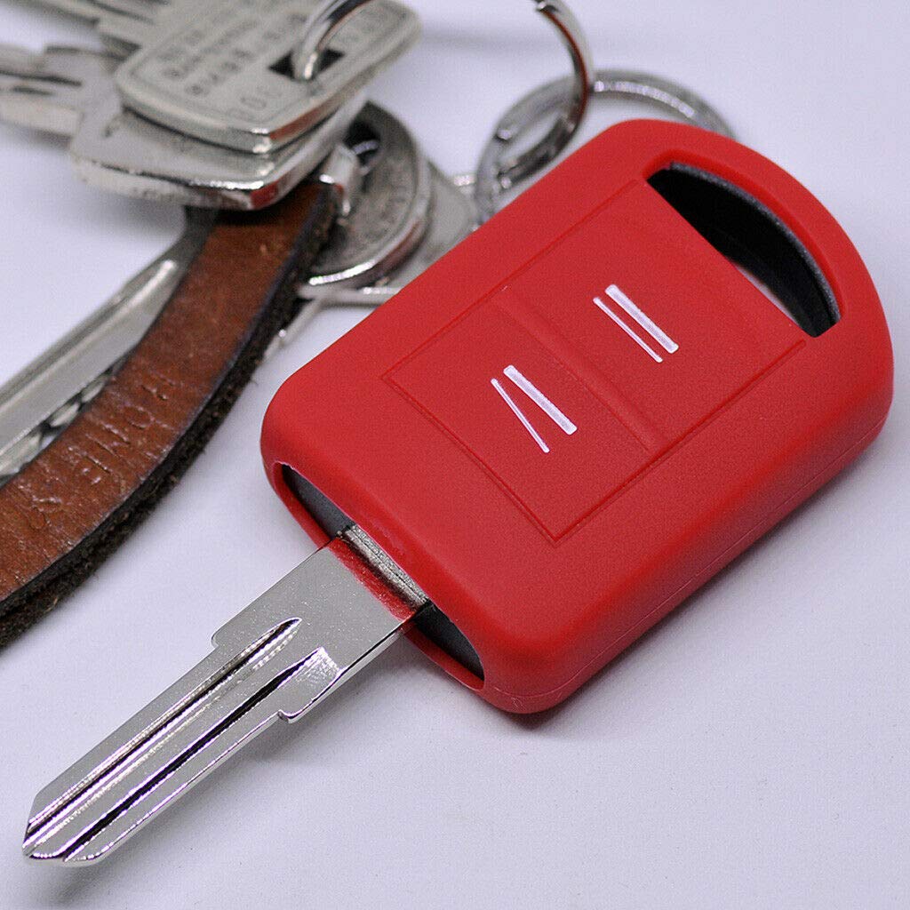 Rote Autoschlüssel Hülle Für Opel – Flexibles Silikon-Cover Für Corsa C, Meriva A, Tigra B, Combo C