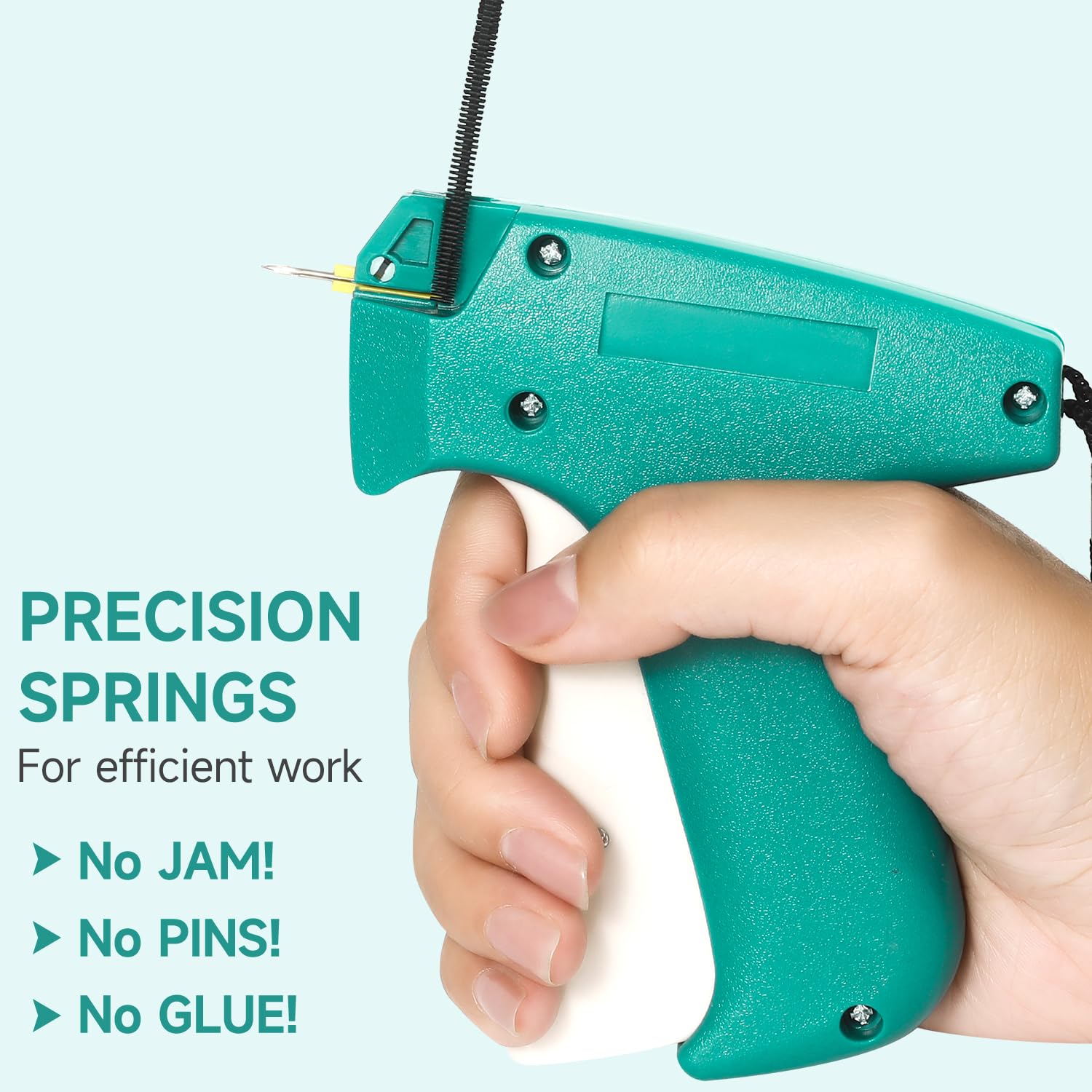 Ultrafeine Stichpistole, schnelle Kleidungsfixierer, Mini-Etikettierpistole für Kleidung, schnelles Quilten, Säumwerkzeug, unsichtbare Nähpistole mit 2 Nadeln, 4,4 mm, 480 und 5,4 mm, 480