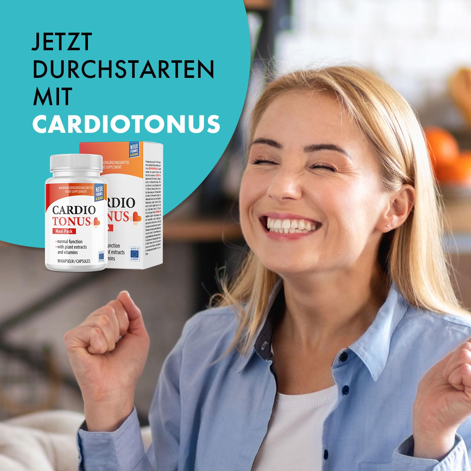 Cardiotonus Kapseln - Qualität für Männer und Frauen - 90 Kapseln Maxipack (3)