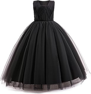 Flower Girls Formal Wedding Dress for Tulle Party Bridesmaid Pageant Princess Kids Birthday Prom Ball Gown - Buy now