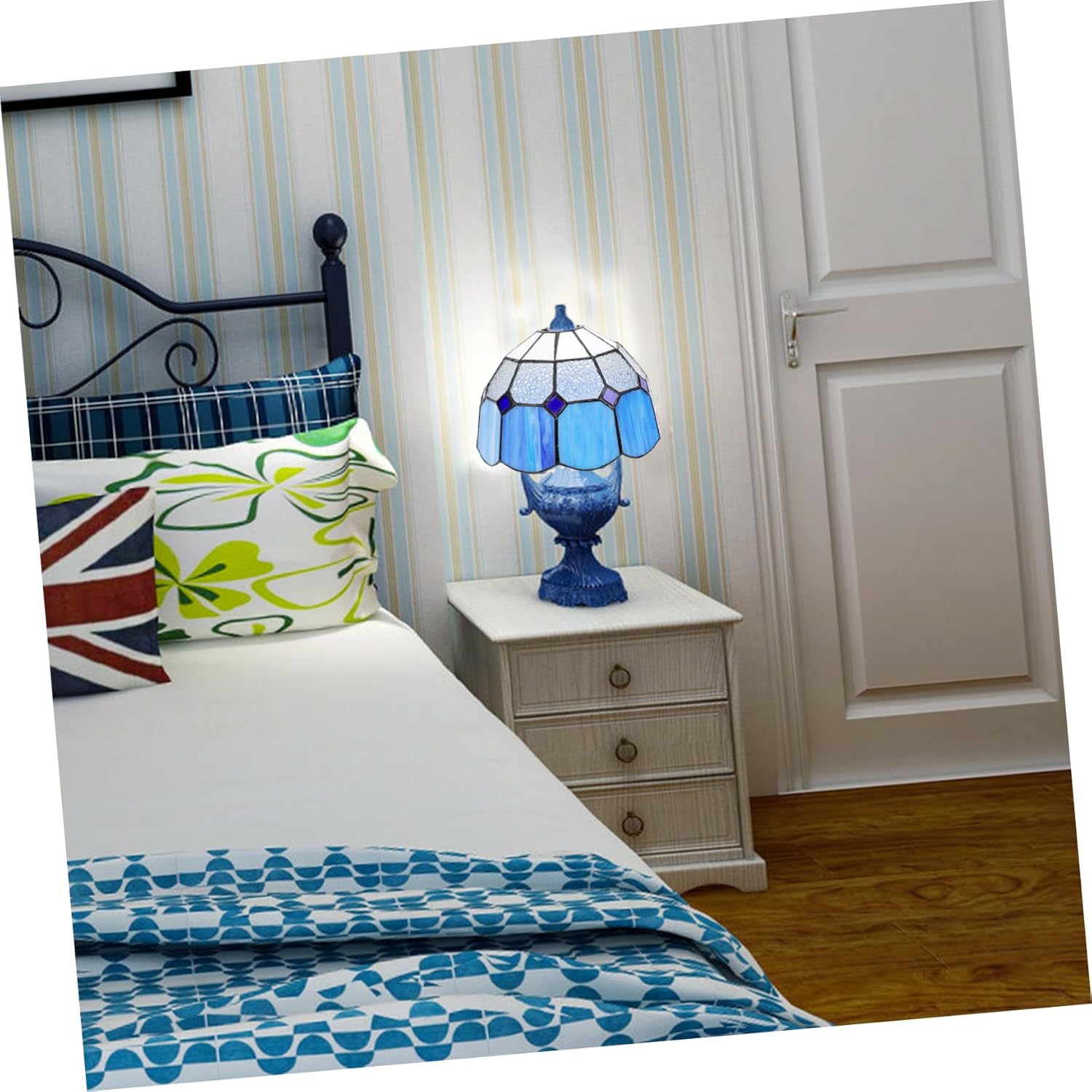 balacoo Chic Glass Lamp Shade for Home Delicate Style Ceiling Light Cover Elegant Wall and Hanging Light Fixture Easy Installation Compatible with Bulb