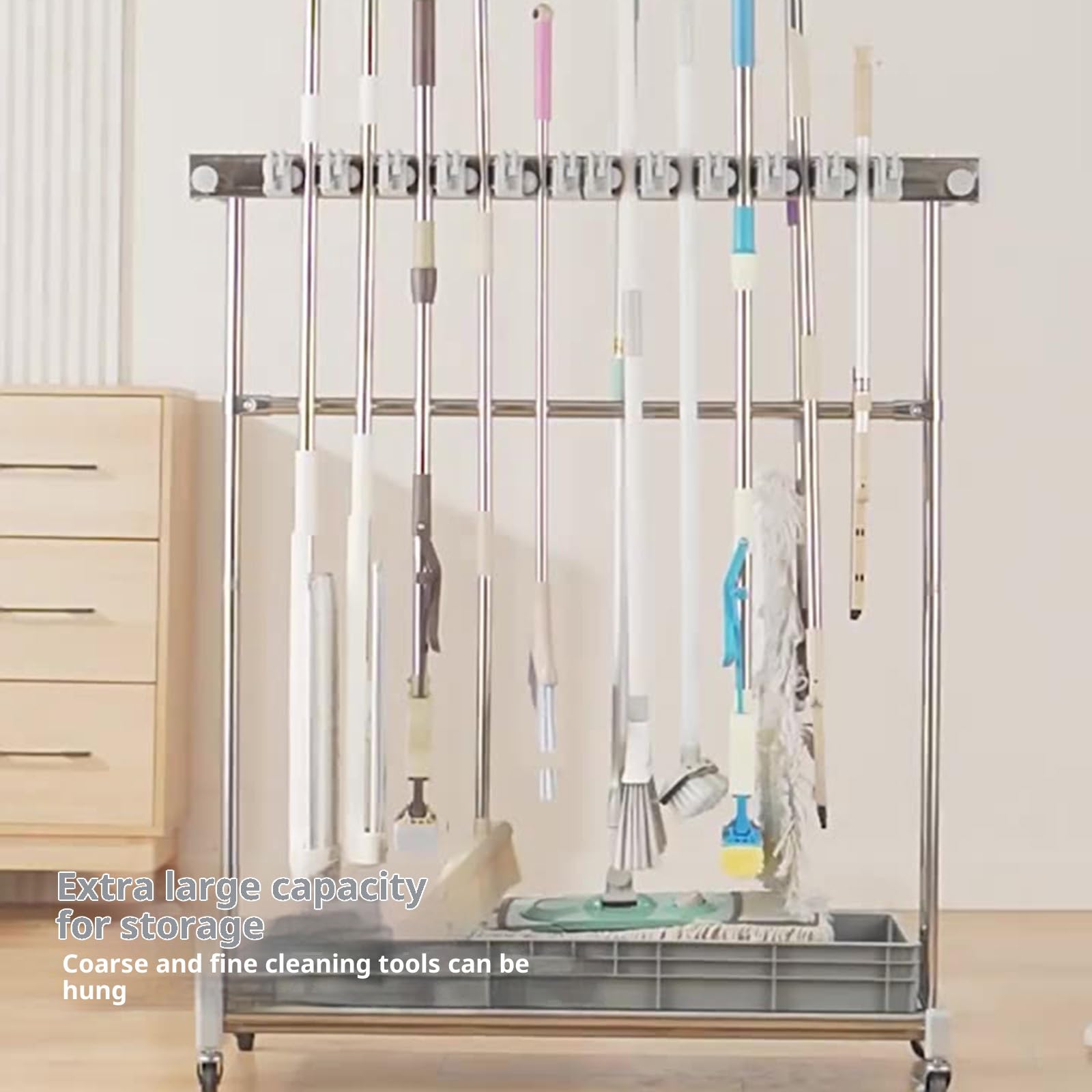 Organizador de herramientas extraíble de metal para baño, cocina, garaje, sistemas de almacenamiento para el hogar, resistentes al óxido, estante de almacenamiento doméstico