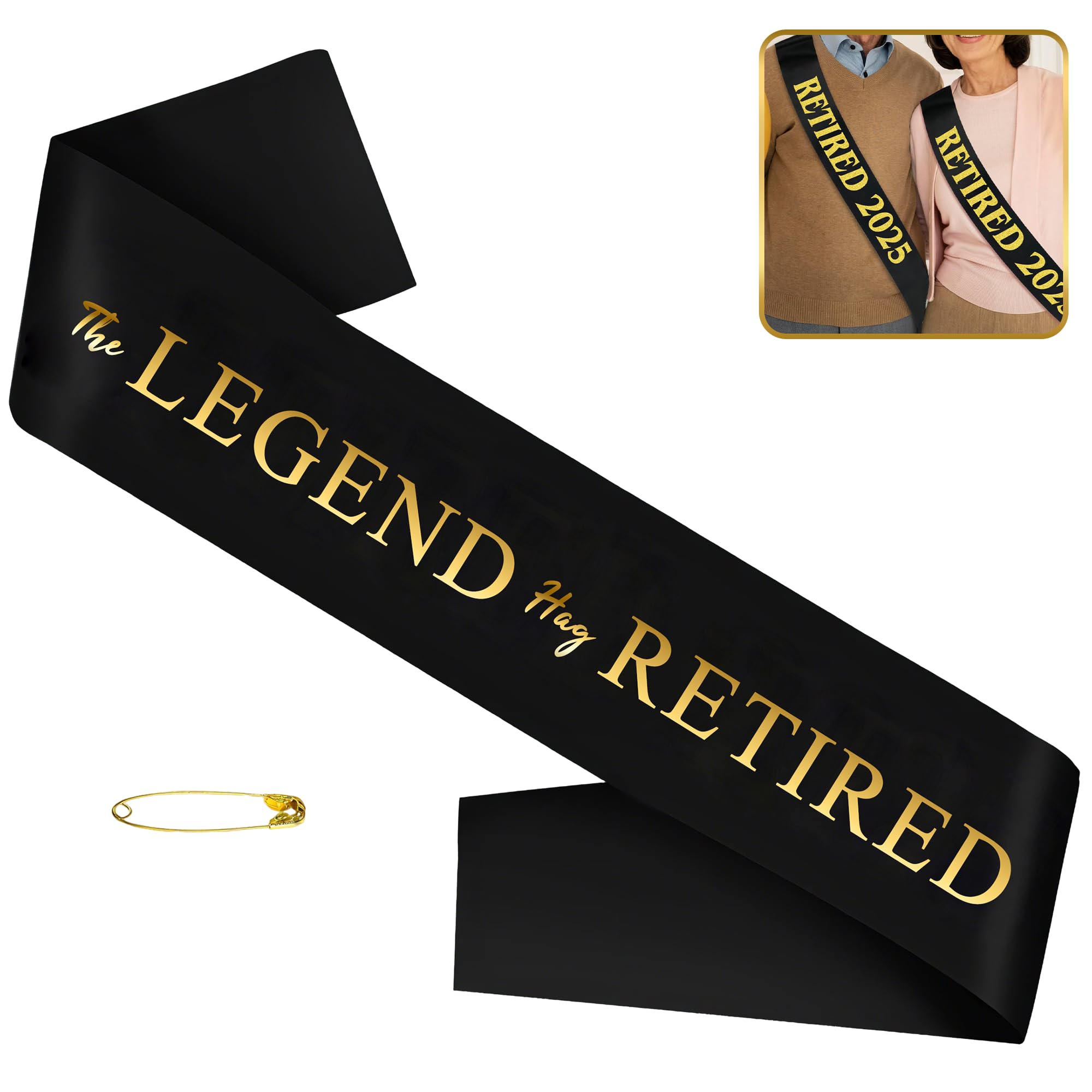 Retirement Sash Soft Officially Retired Sash for Women Men Retirement Celebration Sash Retirement Shoulder Straps