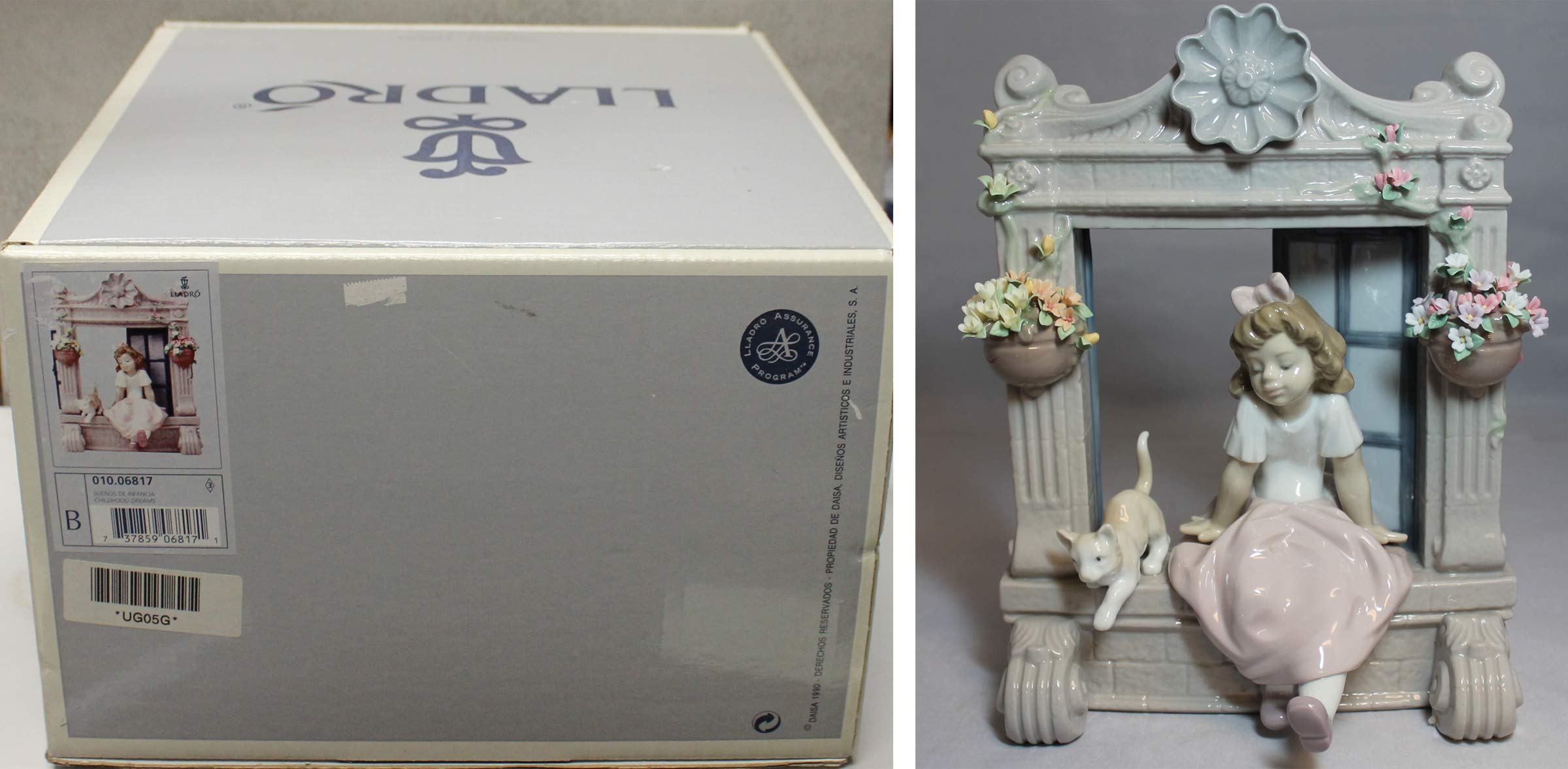 Amazon.com: Lladro Childhood Dreams 06817 Retired Girl Sitting on