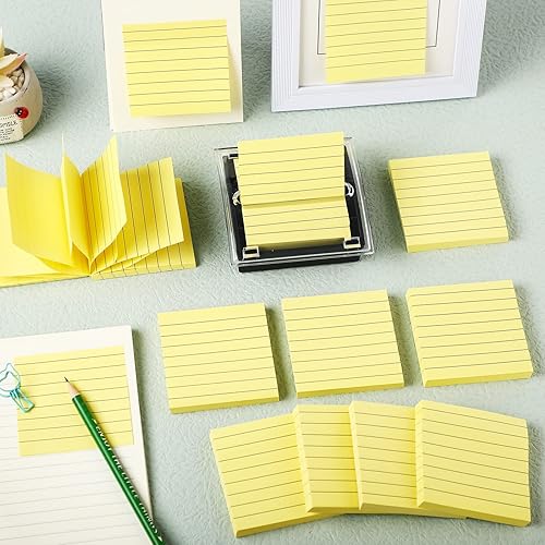 Miniatura 5 de Thenshop 10 blocs de notas adhesivas emergentes con 1 paquete de dispensador de notas desplegable, soporte de notas, base negra, parte superior