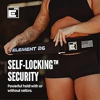 Vista 4 de Element 26 Cinturón de levantamiento de pesas con autobloqueo, cinturón de levantamiento de pesas premium para atletas de fitness funcional serio