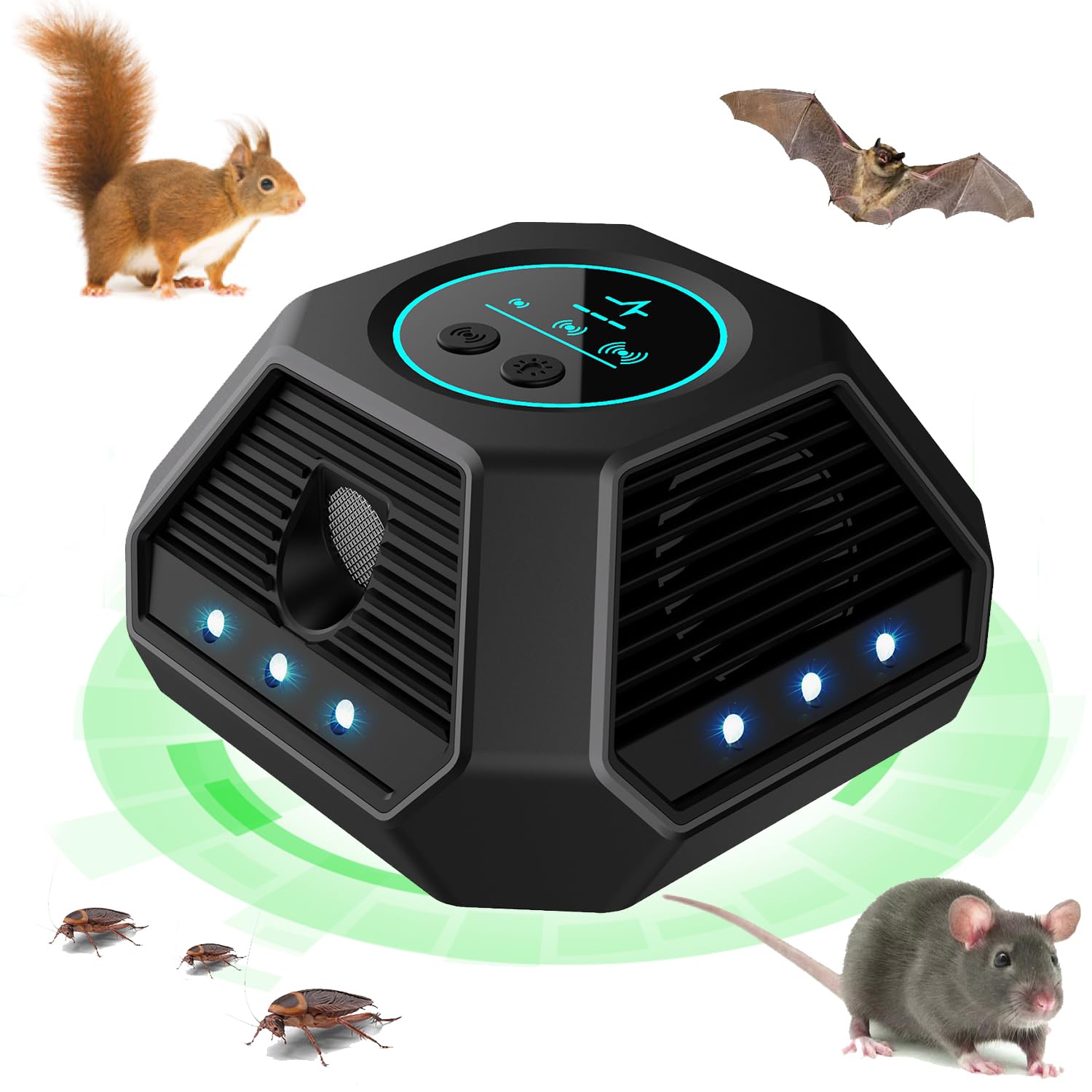 Ultrasons Souris Et Rats, 3 Modes Ultrason Chauve Souris Plug In Avec 9