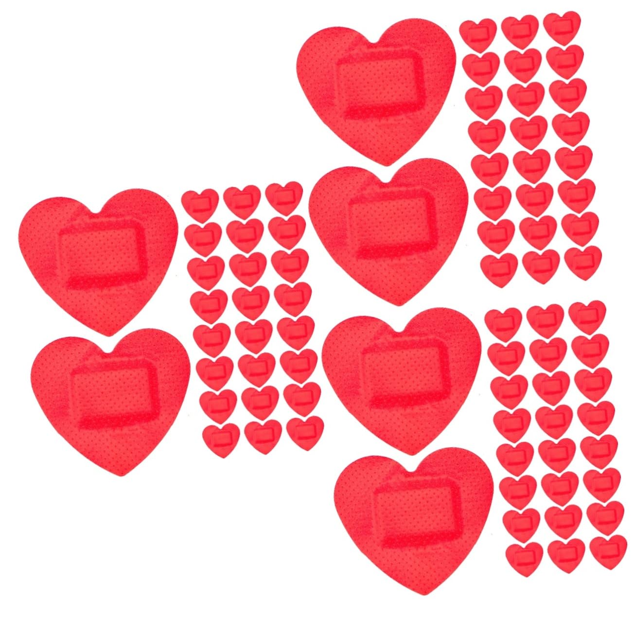 150 piezas Apósitos Adhesivos Forma de Corazón Transpirables Vendajes Elásticos Impermeables para Heridas Parches de para Adultos