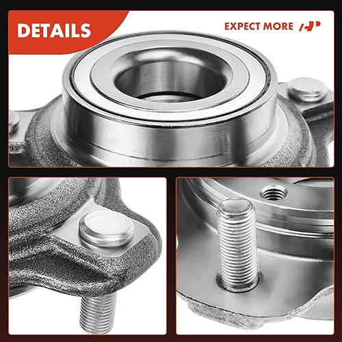 Miniatura 8 de A-Premium 2 rodamientos de rueda delantera y conjunto de cubo con 5 lengüetas compatibles con Chevrolet Tracker 2001-2004, Suzuki Vitara 2001-2004,