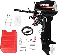 Vista 11 de Motor fuera de borda, 4 tiempos 6.5 hp motor de barco de alta resistencia motor de barco de pesca con sistema CDI sistema de refrigeración por agua