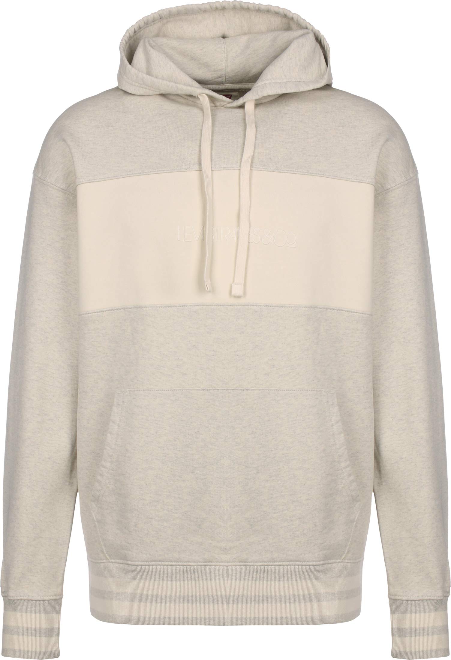 Levi's Men's Relaxed Fit Novelty Pullover Hoodie, Beige