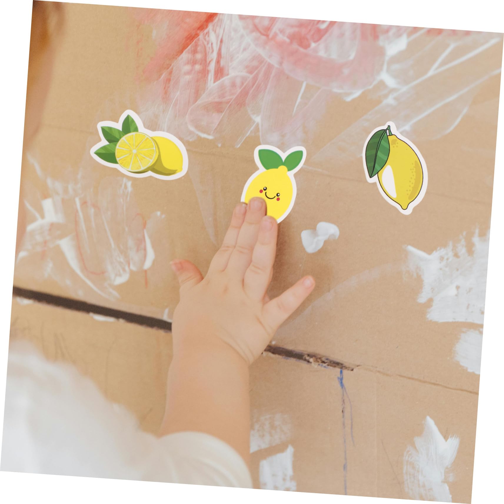 Didiseaon 50 Pegatinas de Limón Dibujos Animados, Pegatinas para Maleta y Nevera Adhesivas Decorativas, Seguras, Estilo Adorable