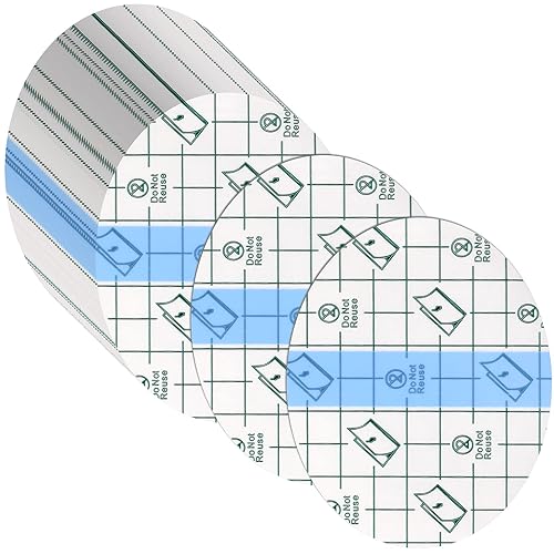 Nuanchu 60 vendajes adhesivos transparentes impermeables, cinta adhesiva transparente para la piel de natación, elipse (3.2 x 4 pulgadas)