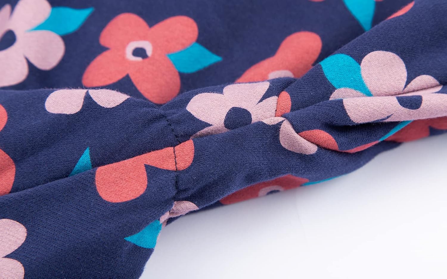 Mud Kingdom Little Girls Love Heart Smocked Sweatshirt Dress Long Sleeve Colorful - Image 5