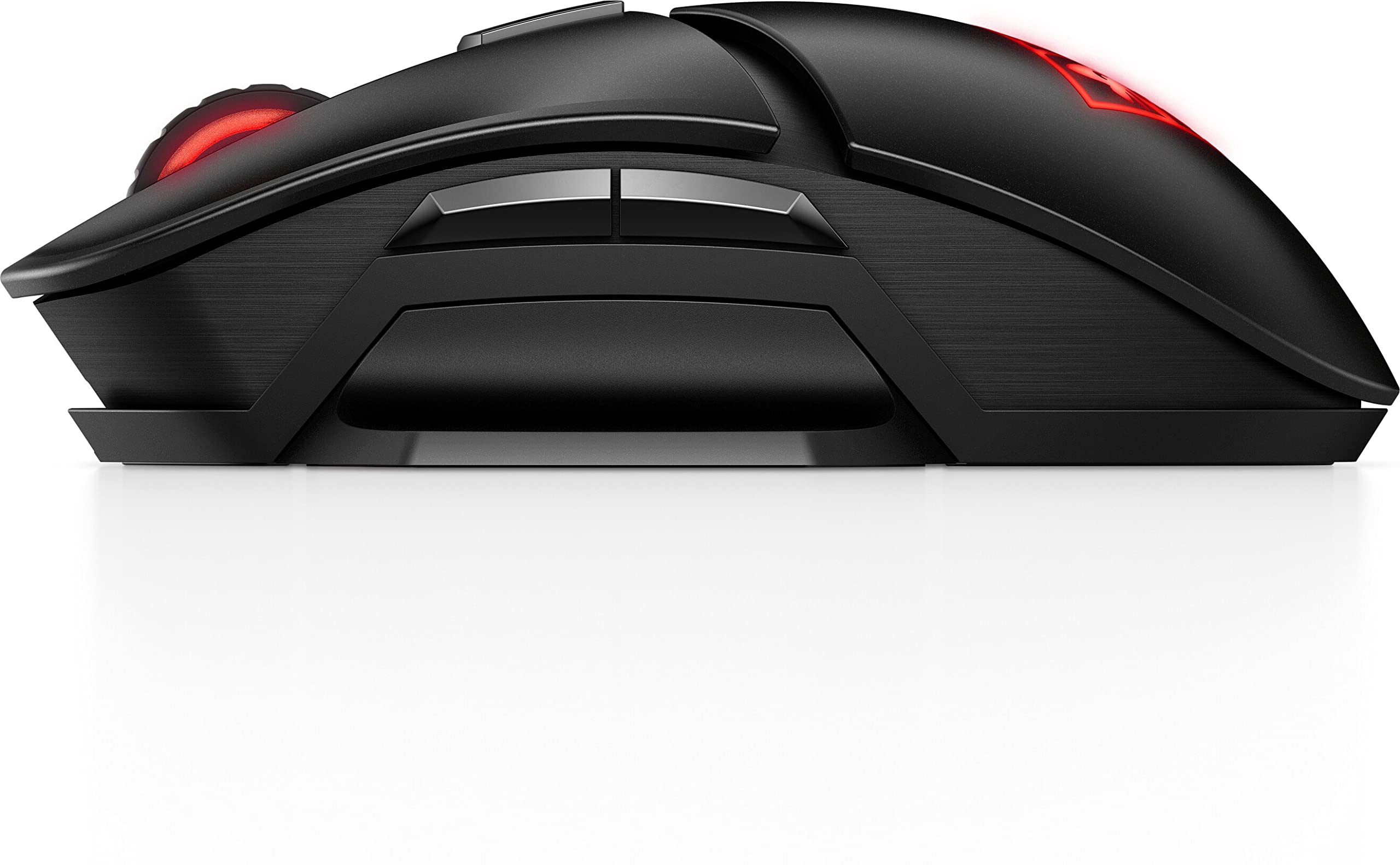 HP Photon Omen Ratón Inalámbrico Gaming - (100-16000 PPP, 11 Botones Programables, Batería Carga QI - Duración hasta 50 Horas, RGB LED, Windows 10 y Superior; MacOS 10.11 o Posterior), Color Negro