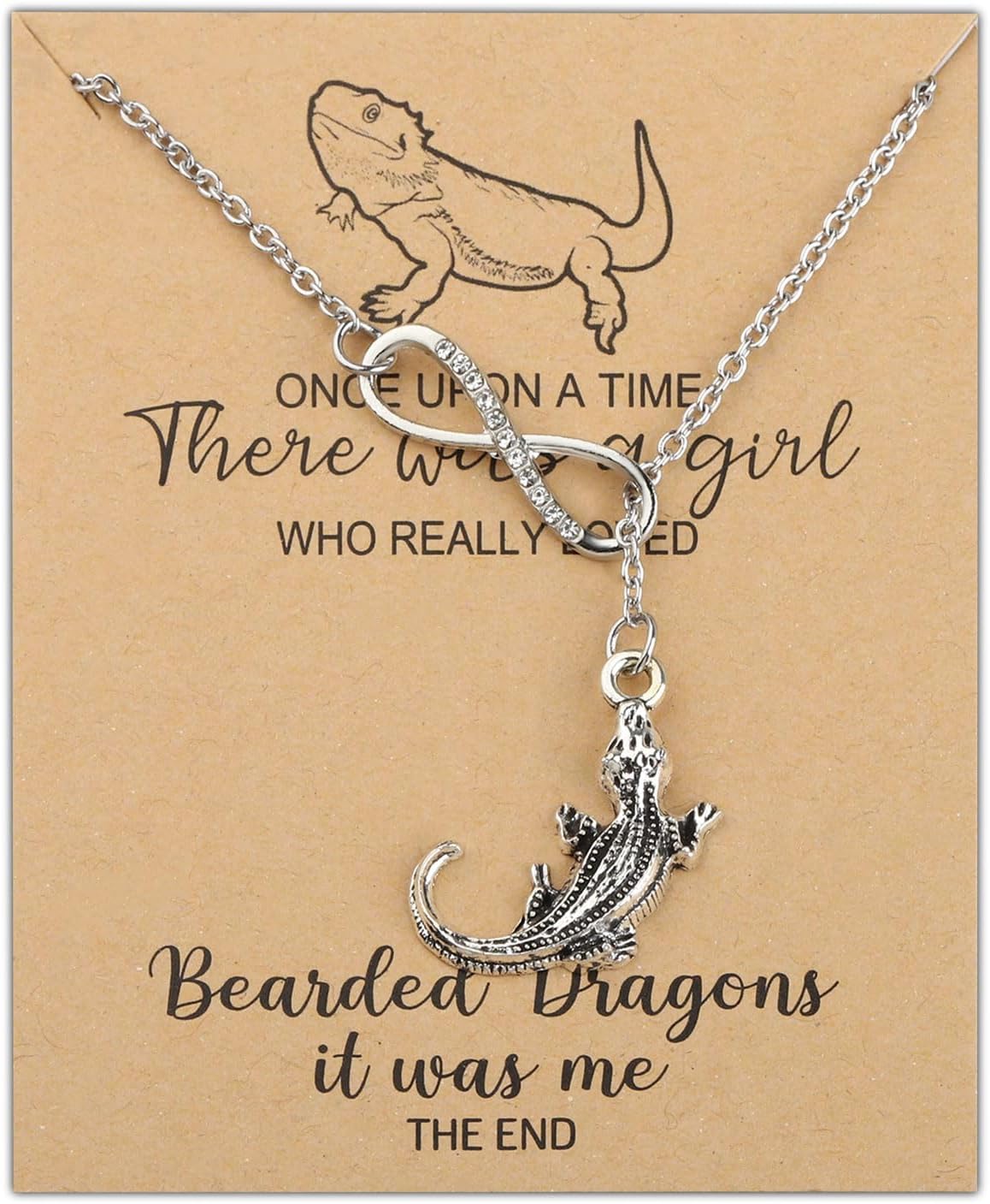 MAOFAED Bearded Dragon Gift - Once Upon A Time There Was A Girl Who Really Loved Dragon