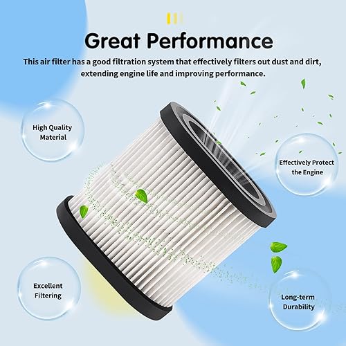 Miniatura 5 de KWLZH 36905 - Filtro de aire para reciclador Toro 22 GTS 6.5HP 20016 20017 Tecumseh 740083A LEV100 LEV115 LEV120 OVRM105 OVRM65 TVS115 TVS120 TT oro