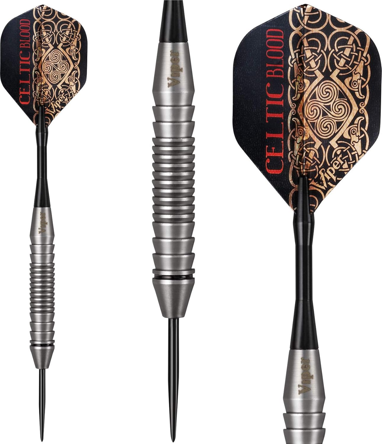 Viper by GLD Products Underground Steel Tip Darts, Celtic Blood, 22 Grams,Black : Dart Flights : Sports & Outdoors