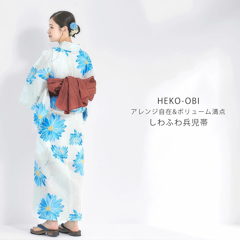 Amazon | [NISHIORI] 浴衣 セット レディース 浴衣セット 兵児帯