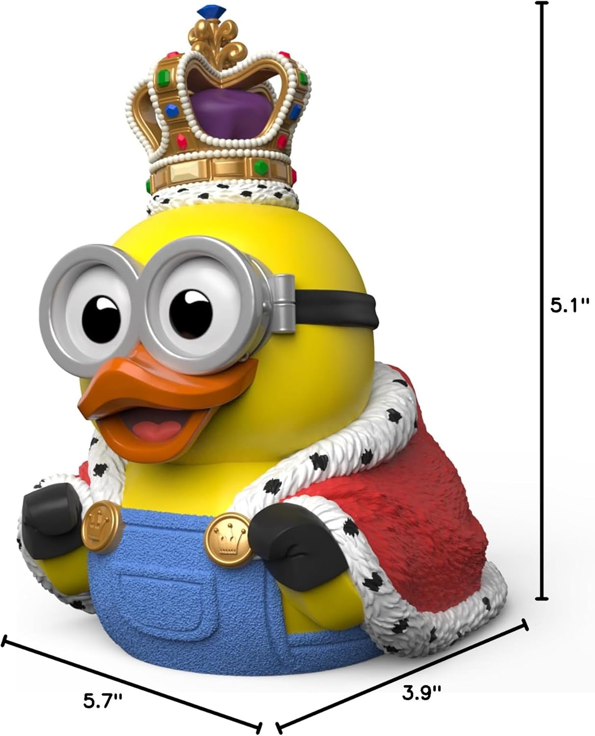 TUBBZ First Edition Minions King Bob Collectible Vinyl Rubber Duck Figure - Official Universal Despicable Me 4 Minions Merchandise - Kids TV, Movies & Video Games