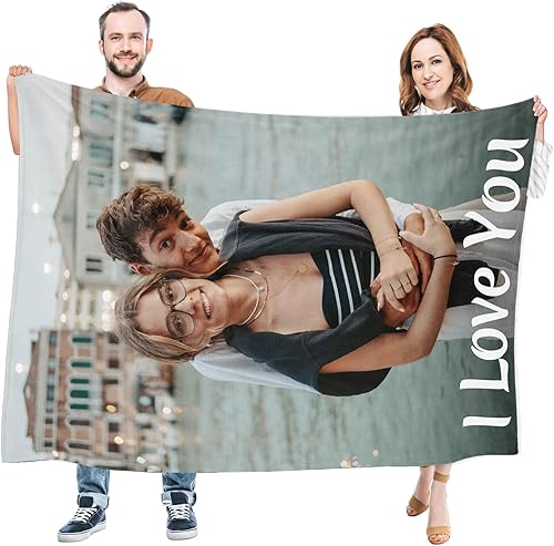 Miniatura 6 de Regalos para mujeres/hombres, manta personalizada de cumpleaños con imagen, mantas personalizadas con fotos, día de San Valentín, Navidad, regalos
