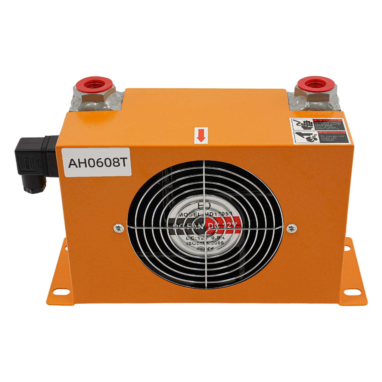 Hydrauliczna chłodnica powietrza AH0608T – 60 LPM 12 V DC chłodzenie powietrzem, chłodnica oleju, chłodzona powietrzem