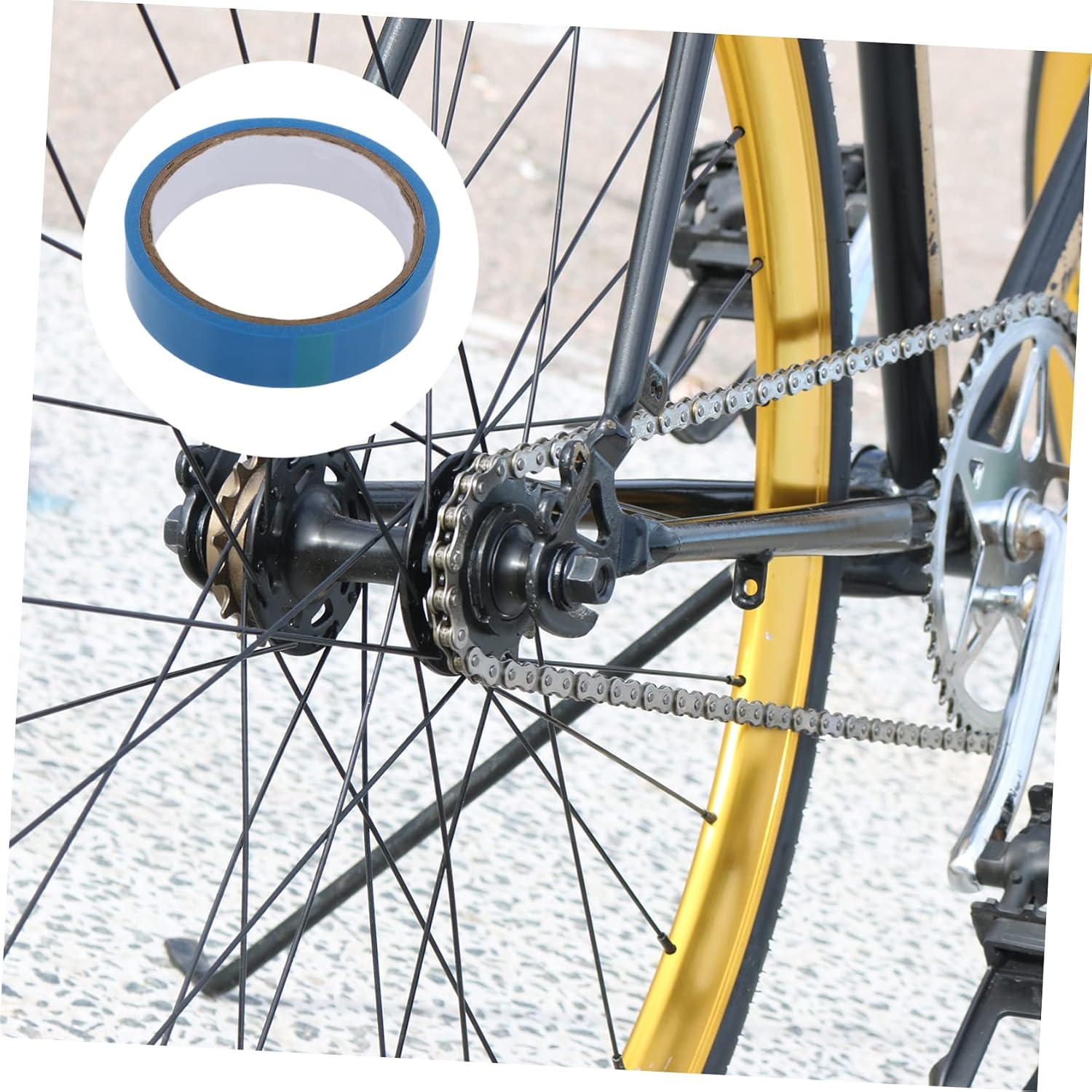 1Pc Bike Tire Protector Tape High Pressure Rim Sealing Pad Adhesive for Mountain and Road Bikes Prevents Blowouts Easy Application Acid Resistant