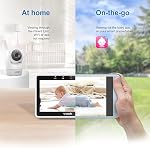 VTech Smart mis à jour WiFi Moniteur bébé VM901, 5-inch 720p Affichage, 1080p Caméra, HD NightVision, Zoom de pylône entièrement à distance, 2-Way Parler, App gratuite pour téléphone intelligent, Fonctionne avec iOS, Android