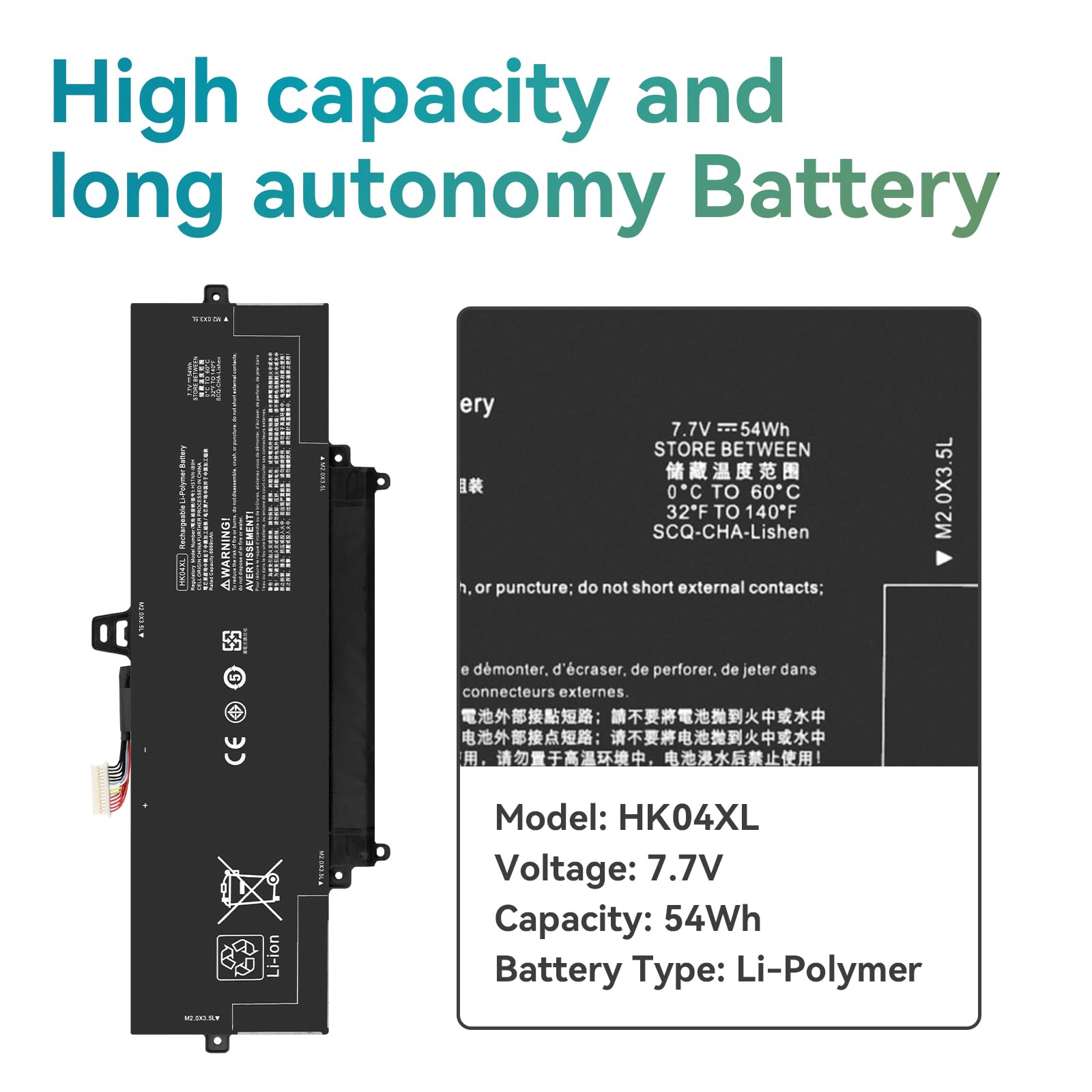 Batteria HP EliteBook X360 1030 G7 G8 HK04XL