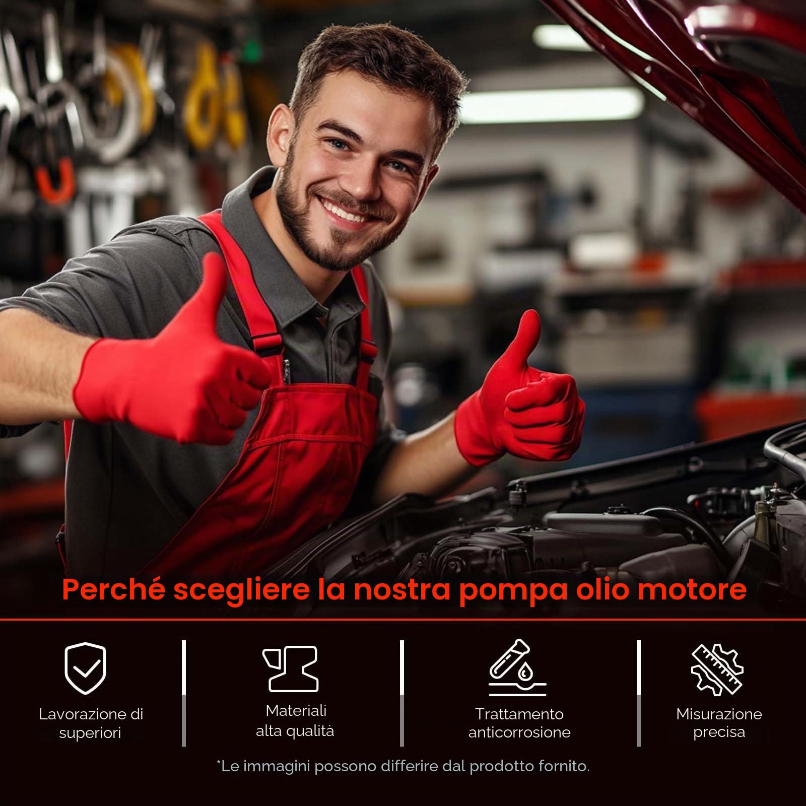 Frankberg Pompa dell'olio Con Dado per ingranaggio Diesel Compatibile con Serie 1 E81 E87 F20 Serie 1 F20 F21 E88 E82 Serie 3 E90 F30 F80 X3 E83 F25 Replace# 11417798014