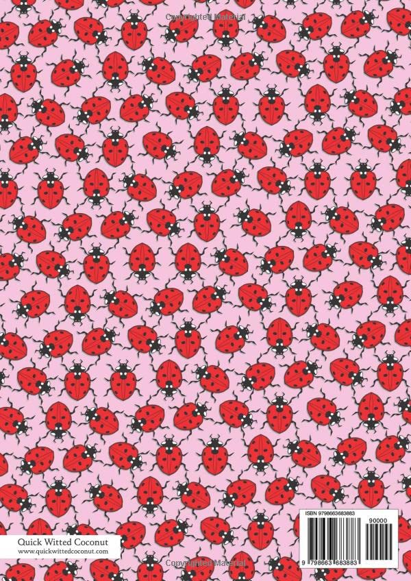 Ladybird Notebook - Lined Pages - A4 - Premium: (Pink Edition) Fun notebook 192 lined pages (A4 / 8.27x11.69 inches / 21x29.7cm) - Image 2