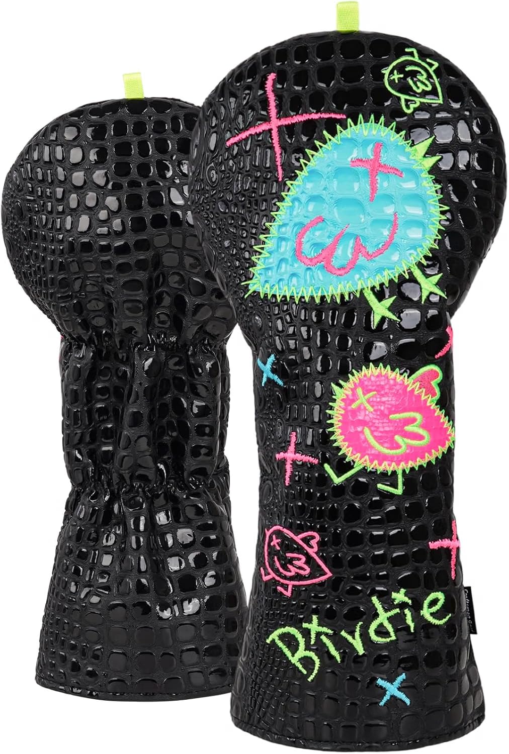 LZFAN Golf DF3 Putter Cover Golf Headcover Center Shaft Birdie Design OZ1 HS DF2.1 Headcover Mallet Blade Putter Cover with Magnetic Closure for Driver Mid Mallet Putter Heel Shafted (Driver)