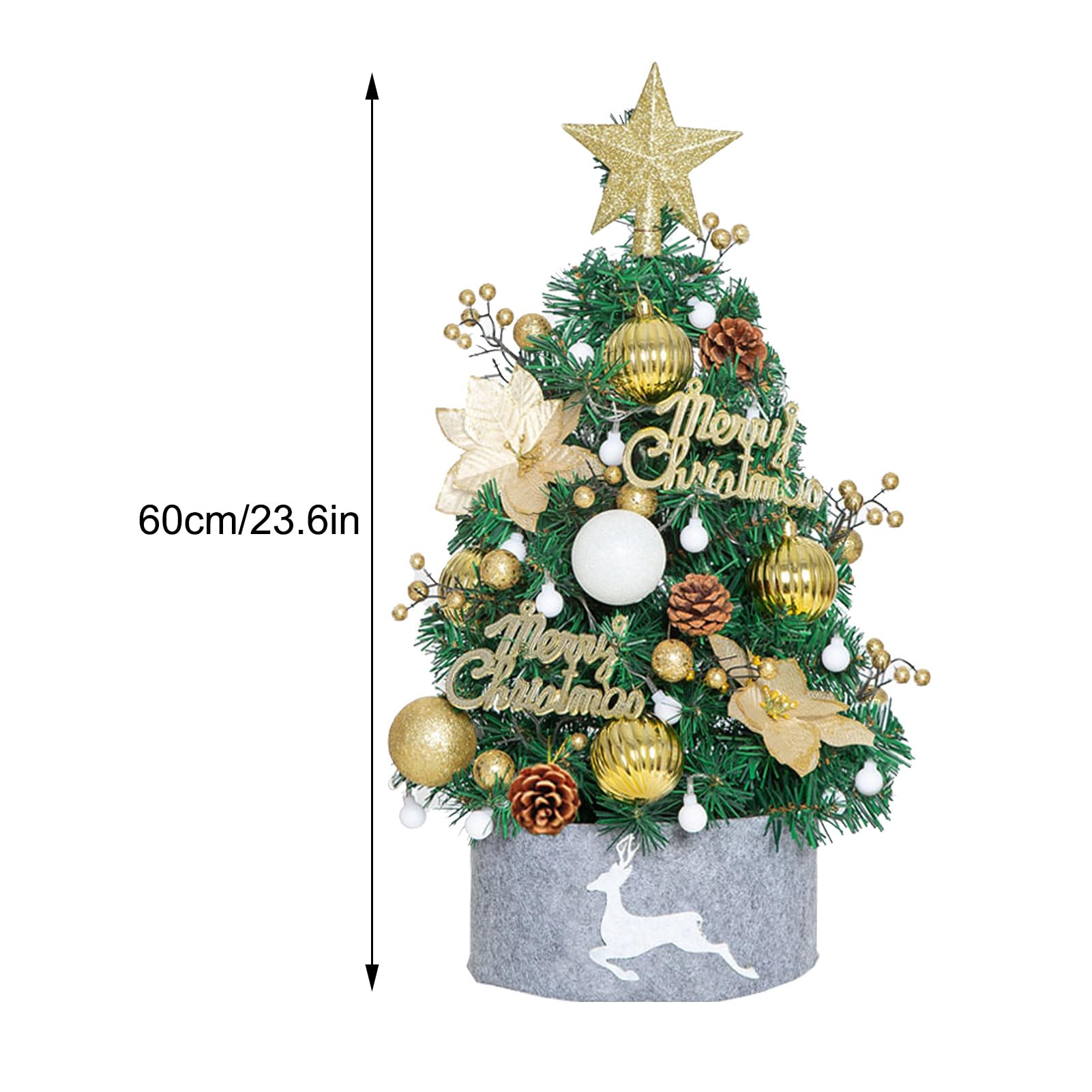 Giorno di natale Mini albero di natale 60cm Desktop piccolo tavolo decorazione a